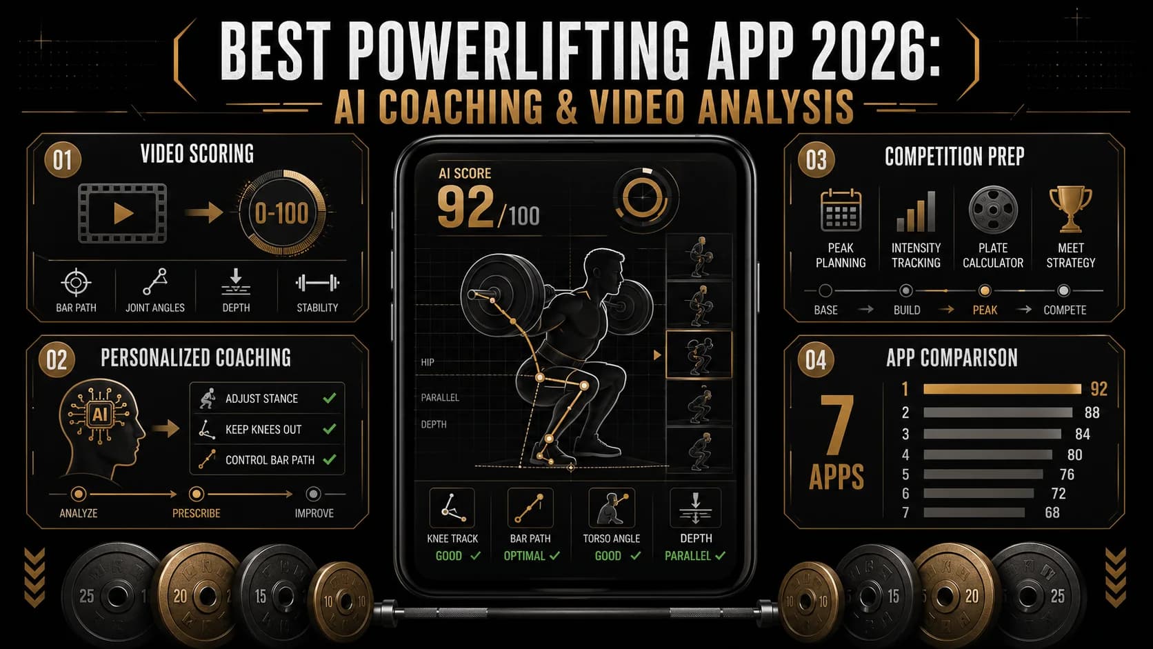 Best Powerlifting App 2026: AI Video Scoring vs Logbooks Tested
